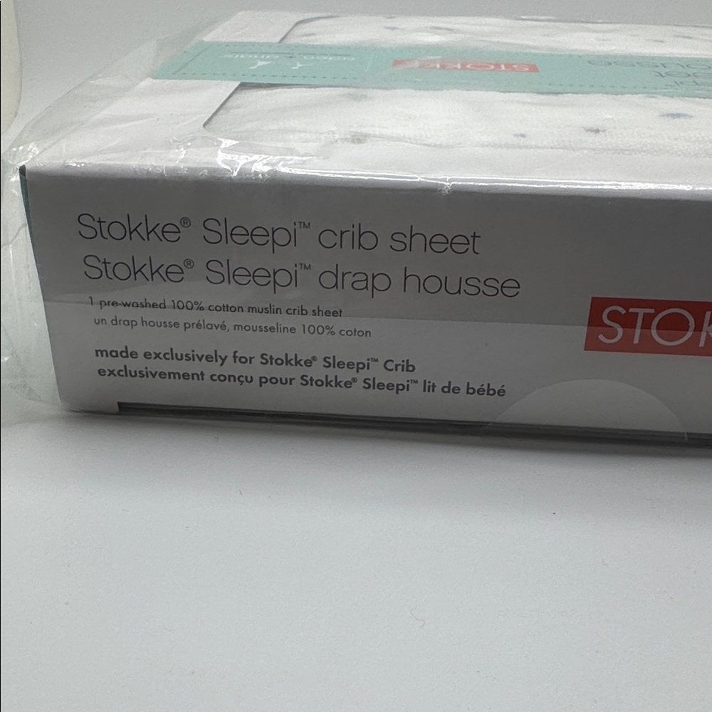 NEW Stokke Sleepi Crib Sheet by Aden + Anais 100% Cotton Muslin Stars Print - Picture 4 of 4